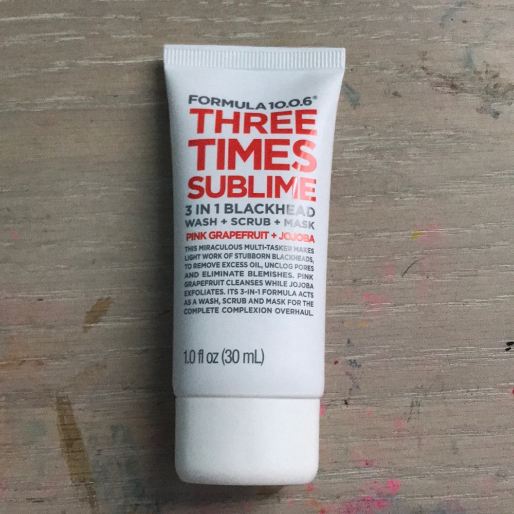 3 in 1 blackhead scrub